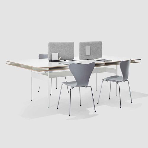 极简主义风格会议室桌 - STUDIO FACT - Bene GmbH - 栎木 / 栗木 / 三聚氰胺