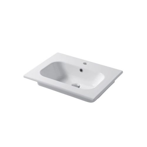 嵌入式台盆 - QUBO : QS06146101 - Disegno Ceramica - 陶瓷 / 长方形 / 现代风格