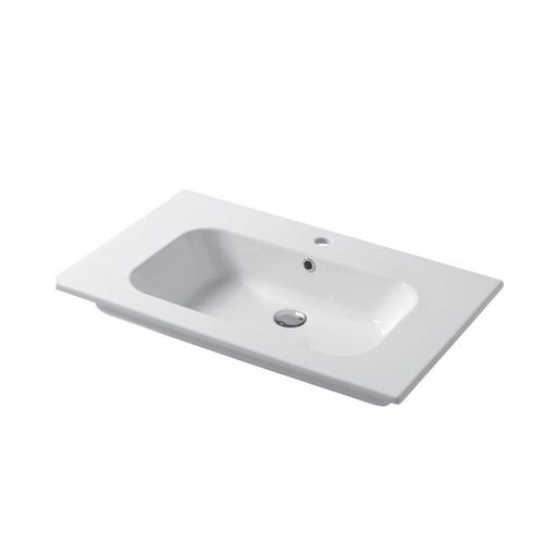 嵌入式台盆 - QUBO : QS08146101 - Disegno Ceramica - 陶瓷 / 长方形 / 现代风格