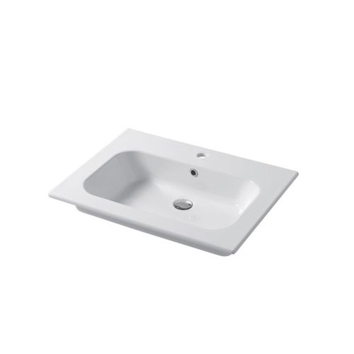 嵌入式台盆 - QUBO : QS07151101 - Disegno Ceramica - 陶瓷 / 正方形 / 现代风格