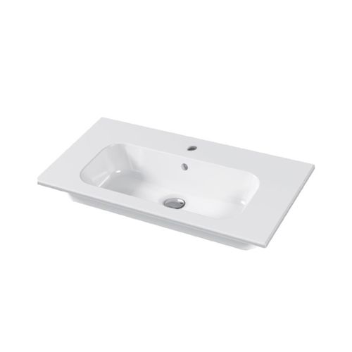 嵌入式台盆 - QUBO : QS08140101 - Disegno Ceramica - 陶瓷 / 长方形 / 现代风格