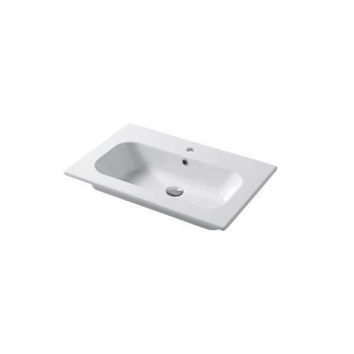 嵌入式台盆 - QUBO : QS07146101 - Disegno Ceramica - 陶瓷 / 长方形 / 现代风格