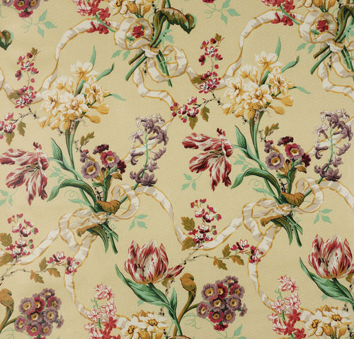 室内装饰面料 - CLARISSA - Colefax & Fowler - 花朵图案 / 棉质
