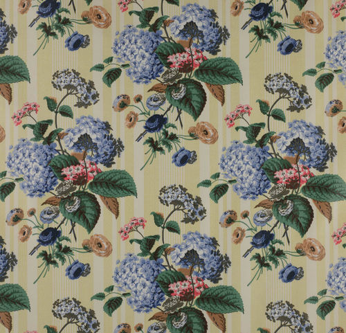 室内装饰面料 - HYDRANGEA - Colefax & Fowler - 花朵图案 / 棉质