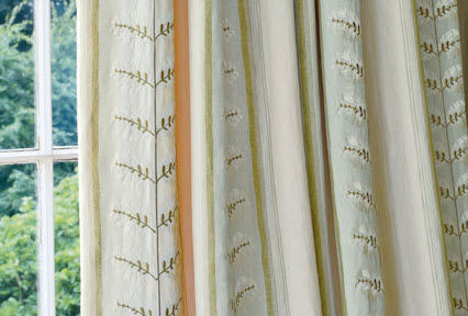 窗帘面料 - WOODCOTE STRIPE - Colefax & Fowler - 图案 / 亚麻