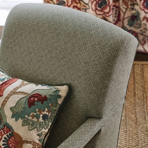 室内装饰面料 - CLANCEY - Colefax & Fowler - 用于窗帘 / 几何图案 / 棉质