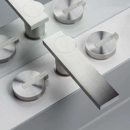 台盆混合水龙头 - PR50AE201INOX - Ritmonio Rubinetterie Srl - 台面 / 不锈钢 / 浴室