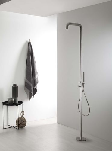 商用淋浴柱 - E0BA0478INOX - Ritmonio Rubinetterie Srl - 不锈钢 / 立式 / 现代风格