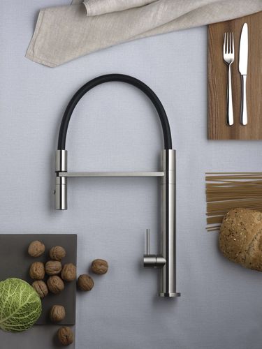 洗脸盆冷热水龙头 - E0CU200INOX - Ritmonio Rubinetterie Srl - 台面 / 不锈钢 / 厨房