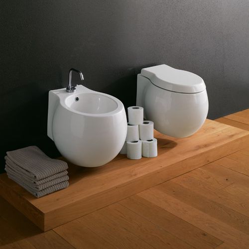 壁挂式马桶 - 8105 - Scarabeo Ceramiche - 陶瓷 / 家用 / 椭圆