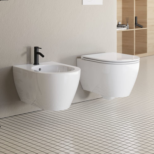 壁挂式马桶 - GLAM TWIST - Scarabeo Ceramiche - 陶瓷 / 未指定 / 家用