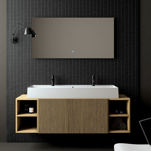 双台盆柜 - PICTURE: 3060 - Scarabeo Ceramiche - 壁挂式 / 木质 / 金属