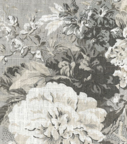 室内装饰面料 - BALLAD BOUQUET PLATINUM - WAVERLY Div. of Schumacher & Co. - 花朵图案 / 亚麻