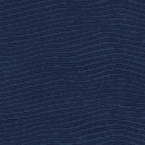 室内装饰面料 - WAVING ABOUT NAVY - WAVERLY Div. of Schumacher & Co. - 波纹 / 聚酯