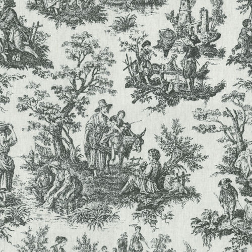 室内装饰面料 - RUSTIC TOILE BLACK - WAVERLY Div. of Schumacher & Co. - 图案 / 棉质 / 装饰
