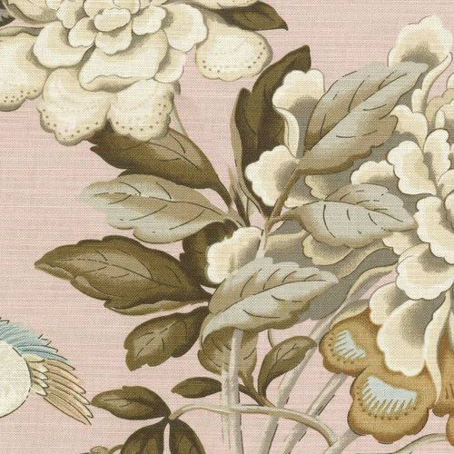 室内装饰面料 - MUDAN BLUSH - WAVERLY Div. of Schumacher & Co. - 动物图案 / 印花 / 棉质