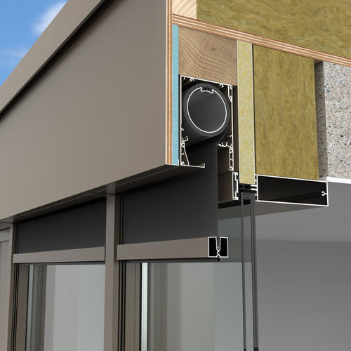 遮光卷帘 - FIXSCREEN® MINIMAL CURTAIN WALL 50   - RENSON - 用于阳光房 / 用于窗户 / 布料