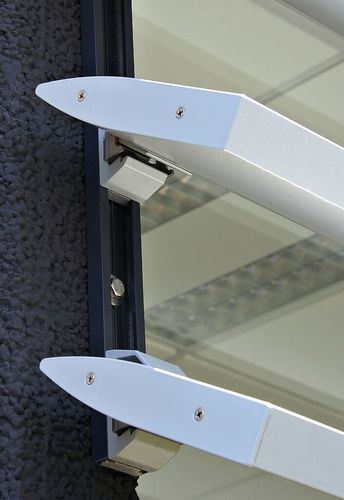 铝建筑遮阳板 - Icarus Quickfix vertical ICL.150 - RENSON - 用于外墙 / 立式 / 卧式