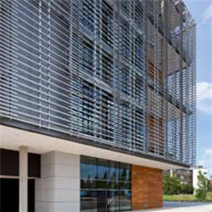 铝制建筑遮阳板 - SUNCLIPS® SE.096.01 - RENSON - 用于外墙 / 立式 / 百叶窗式