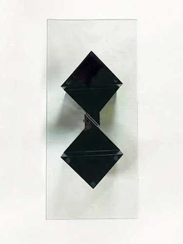 现代风格茶几 - DIAGONO  - Bernini Gallery - 玻璃 / 镀铬金属桌脚 / 长方形
