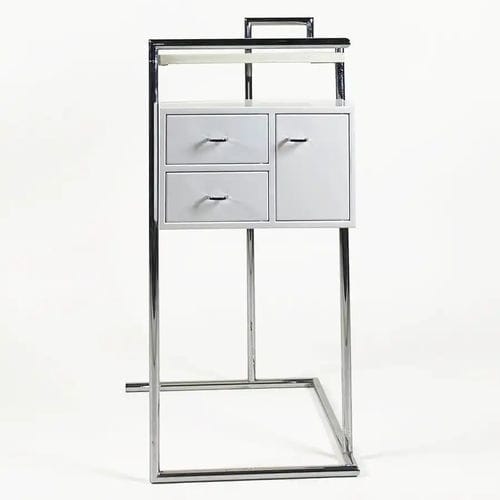 现代风格梳妆台 - PETITE COIFFEUSE - Bernini Gallery - MDF / 铬钢 / Eileen Gray 设计