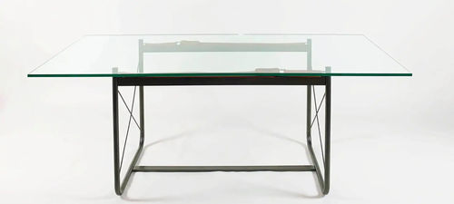 现代风格餐桌 - BELT - Bernini Gallery - 水晶 / 钢座桌脚 / 长方形
