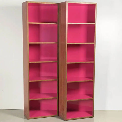 现代风格书架 - ZAG - Bernini Gallery - 美国胡桃木 / Karim Rashid 设计 / 粉色