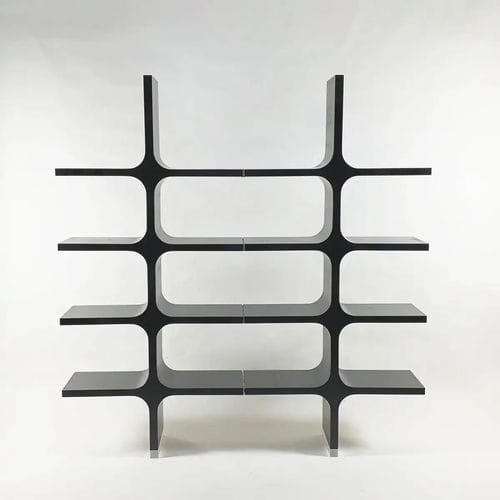 现代风格置物架 - 0+1 - Bernini Gallery - 白蜡木 / Plexiglas®宝克力 / 黑色