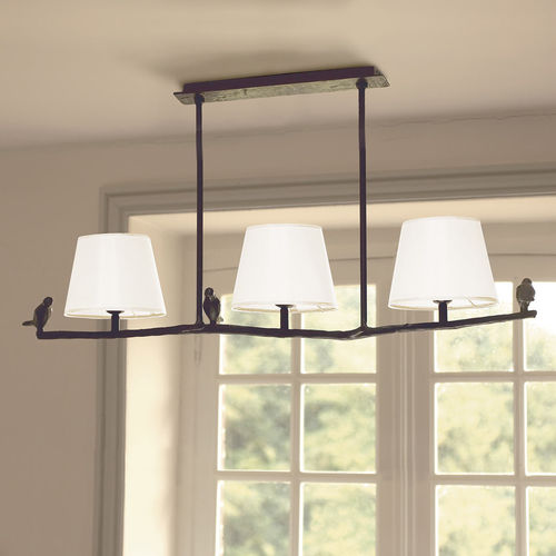 吊灯 - PLUME - Objet Insolite - 青铜 / 传统风格 / 有线