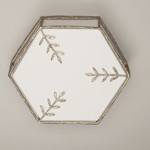 传统风格顶灯 - SOPHIA - Objet Insolite - 六角形 / 青铜 / 布料