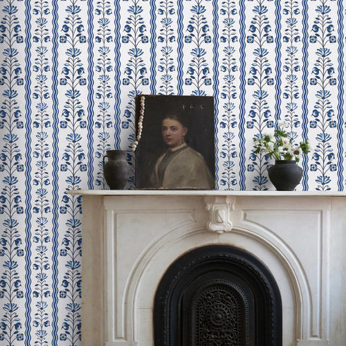 室内墙面材料 - DELFT WAVES  - F. SCHUMACHER & CO. - 亚麻 / 手工上漆 / 仿布