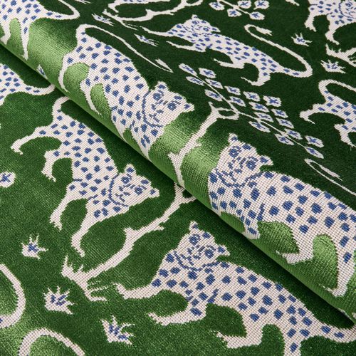 室内装饰面料 - WOODLAND LEOPARD - F. SCHUMACHER & CO. - 动物图案 / 聚酯 / 棉质