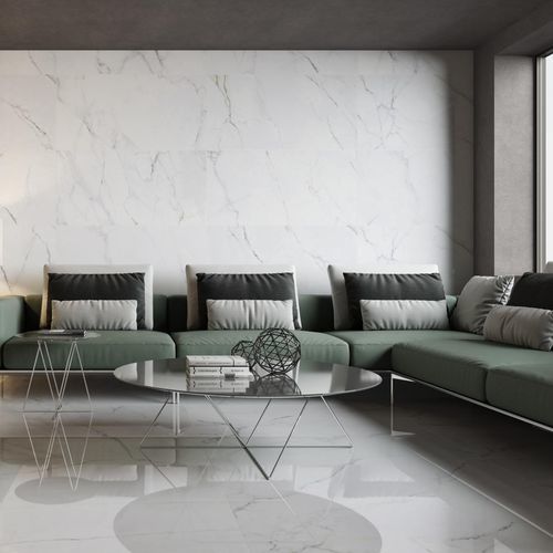 陶土瓷砖 - CARRARA - PAMESA CERAMICA - 抛光 / 室内 / 客厅