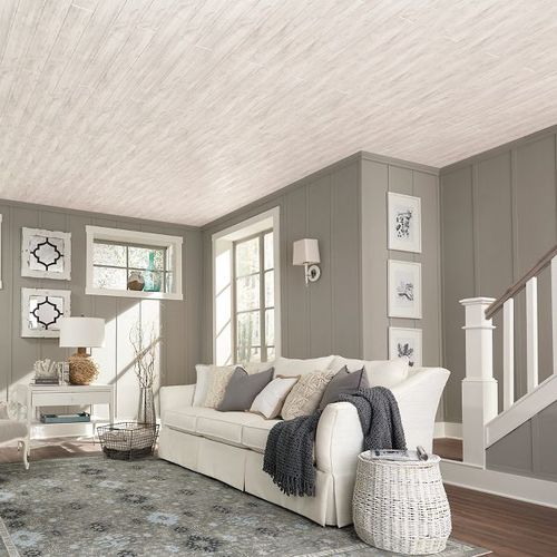 MDF吊顶 - WOODHAVEN™ PLANKS COASTAL - Armstrong ceilings - USA - 条形 / 客厅 / 餐厅