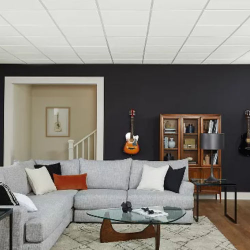 矿物纤维吊顶 - SCORED  - Armstrong ceilings - USA - 方砖 / 板式 / 客厅