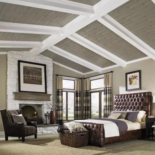 MDF吊顶 - WOODHAVEN™ PLANKS WEATHERED - Armstrong ceilings - USA - 条形 / 餐厅 / 卧室
