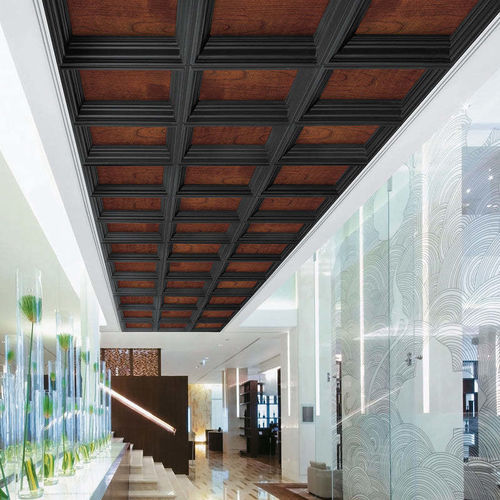 粘合板吊顶 - CASTWORKS® METAPHORS® WOODWORKS®               INFILL PANELS - Armstrong ceilings - USA - 板式 / 办公室 / 室内