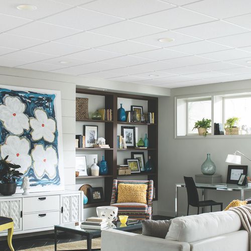 矿物纤维吊顶 - SAHARA - Armstrong ceilings - USA - 方砖 / 客厅 / 家庭影院用