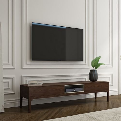 现代风格电视柜 - ARIA TV UNIT - Rapsel International Srl - 带抽屉 / 栎木 / 胡桃木
