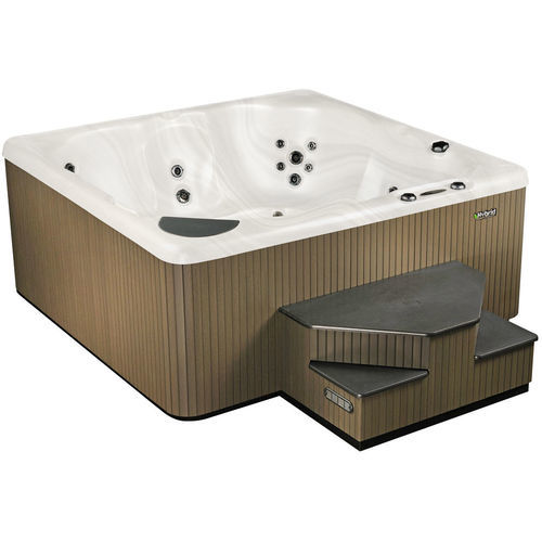 地上水疗浴缸 - 380 - Beachcomber Hot Tubs - 正方形 / 7人座 / 木质