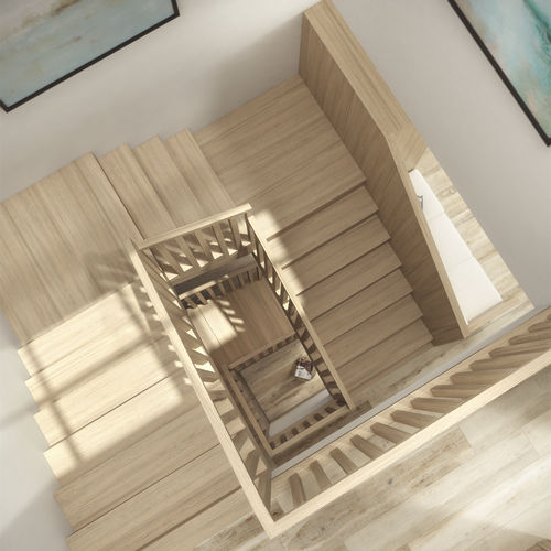 180度旋转楼梯 - COUNTRY HOUSE - Siller Stairs - 栎木台阶 / 木质结构 / 家用