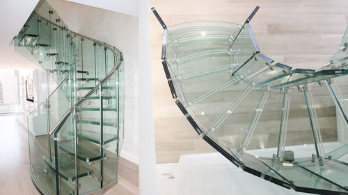 螺旋楼梯 - FLY design for small spaces - Siller Stairs - 玻璃台阶 / 玻璃结构 / 现代风格