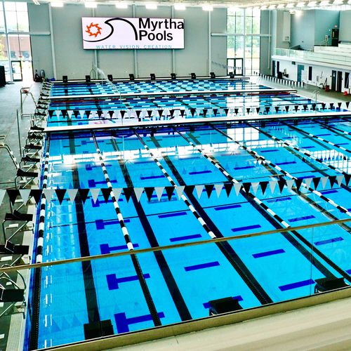 户外比赛游泳池 - Myrtha Pools - 室内 / 体育活动用 / 不锈钢