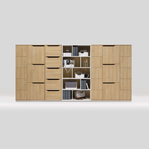 高档案柜 - WINEA MAXX - WINI Büromöbel Georg Schmidt GmbH & Co. KG - 木制贴皮 / 平开门 / 抽屉式