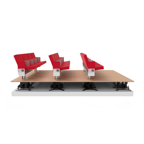 现代风格礼堂椅 - MUTASUB - Figueras International Seating - 皮质 / 钢 / 折叠