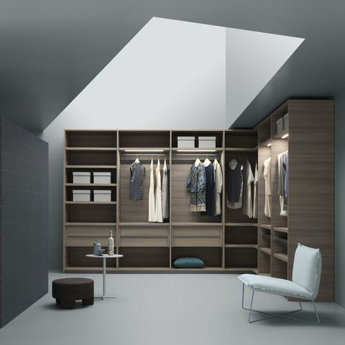转角衣帽间 - KABINA BOXES - md house - 现代风格 / 木质 / 内置照明