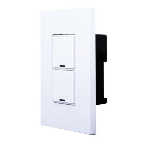 按钮式开关调光器 - GREENMAX® RDGSW-2 - LEVITON Lighting - 暗装 / 双 / 塑料