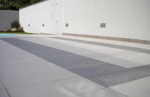 人造石瓷砖 - CONSOLARE : GREY-BLACK - La Pietra Compattata - 哑光 / 户外 / 用于地面