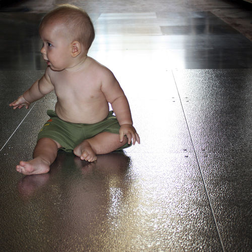 青铜瓷砖 - SM02 EVOLUTION FLOOR - BRUSHED STEEL - Planium - 钢 / 黄铜 / 不锈钢