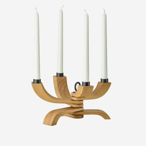 染色木材蜡烛架 - NORDIC LIGHT - DESIGN HOUSE STOCKHOLM - 栎木